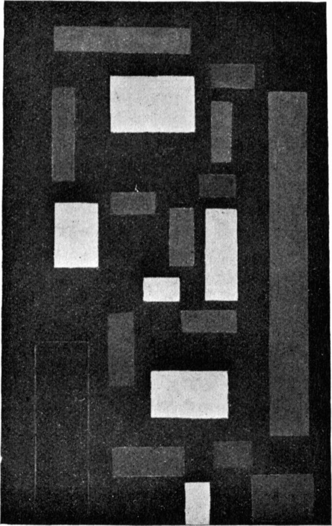Composition VI (on black fond) (1917) - Theo van Doesburg Tablo