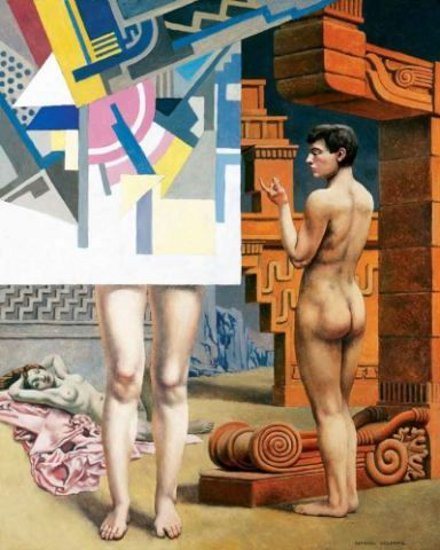 Composition With Nudes – Raphael Delorme Tablo
