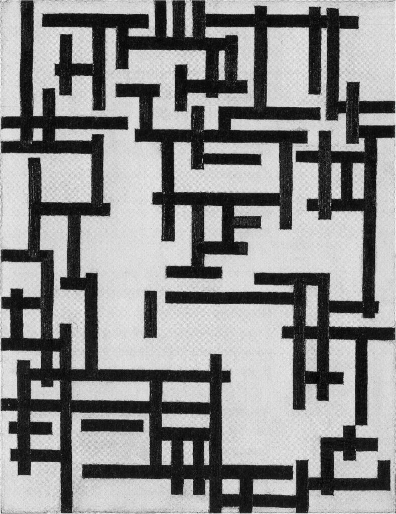 Composition XIII (Woman in studio) (1918) - Theo van Doesburg Tablo