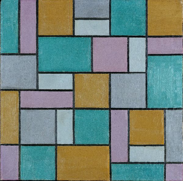 Composition XVII (1919) – Theo van Doesburg Tablo