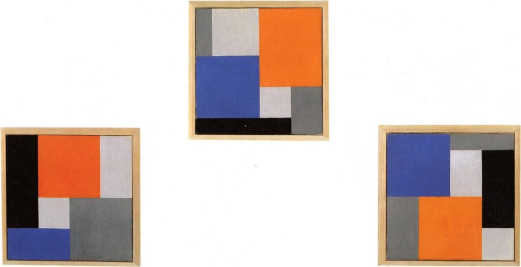 Composition XVIII in three parts (1920) - Theo van Doesburg Tablo