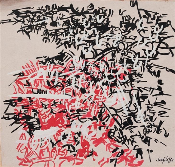 Composizione (1955) – Antonio Sanfilippo Tablo