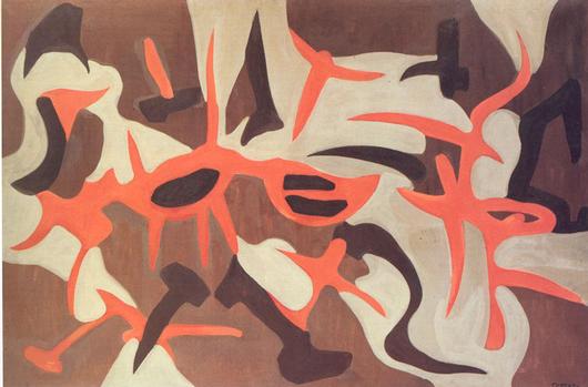 Composizione (1956) – Giulio Turcato Tablo