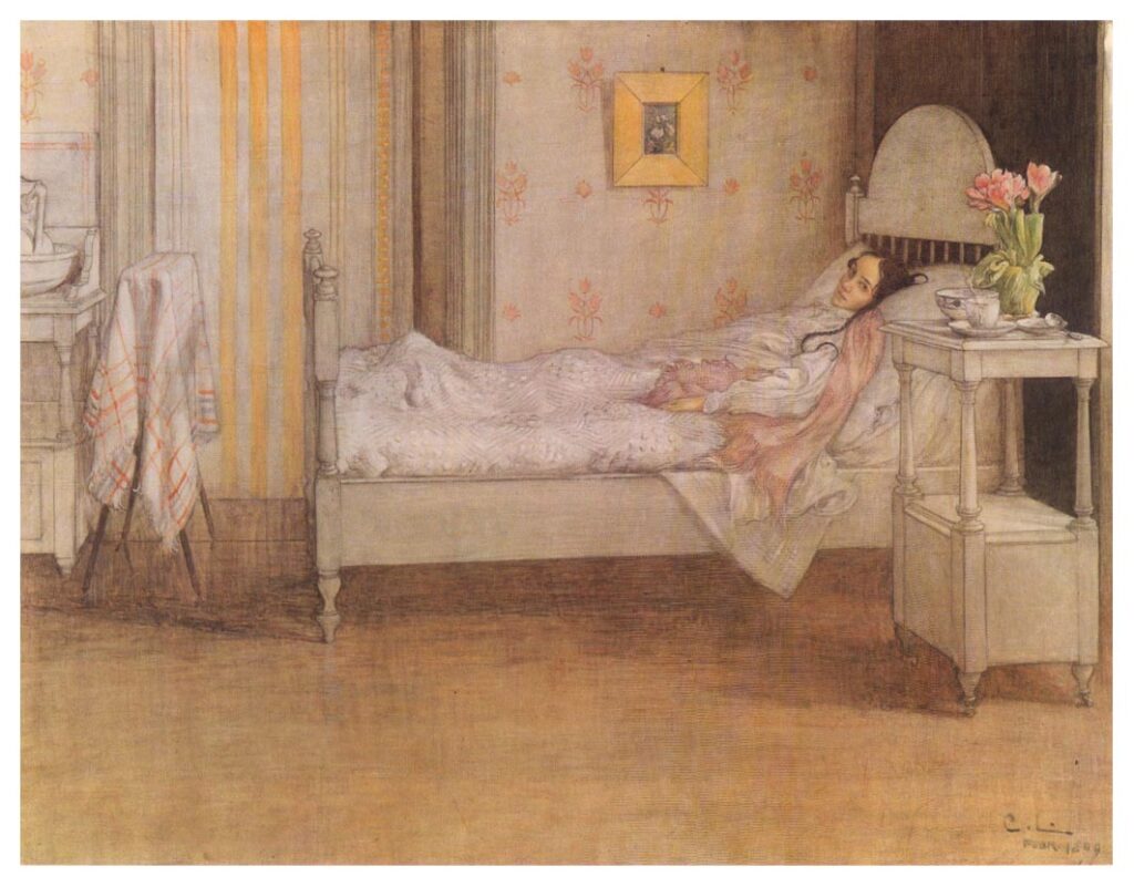 Convalescence (1899) - Carl Larsson Tablo