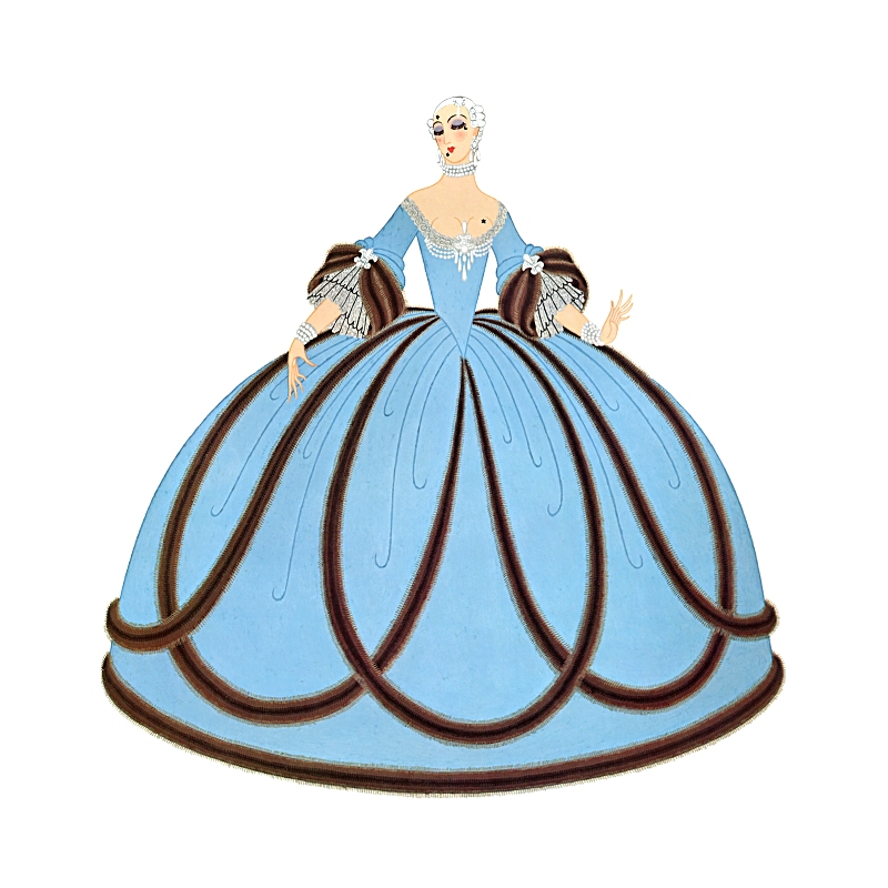 Costume of the Louis XV period – Erté Tablo