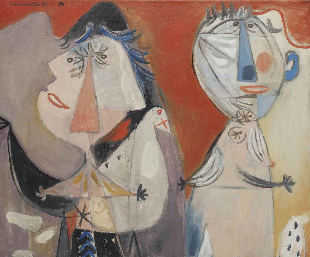 Couple et pigeon (1949) – Corneille Tablo