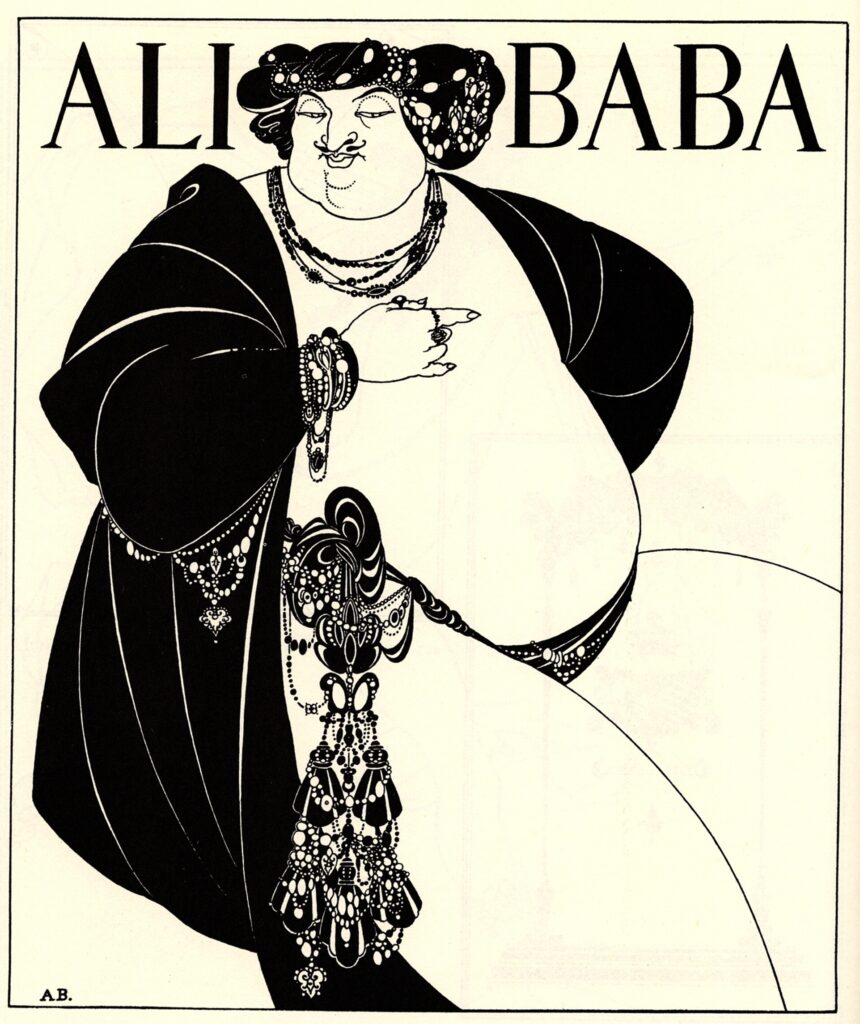 Cover Design for Ali Baba (1897) - Aubrey Beardsley Tablo