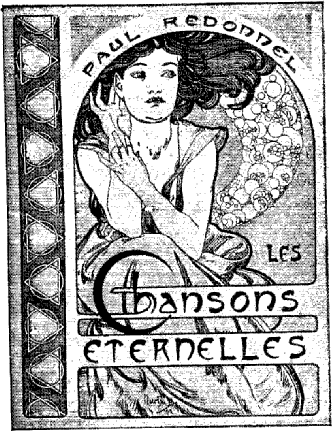 Cover for the book’s timeless songs of Paul Redonnel (1899) – Alphonse Mucha Tablo