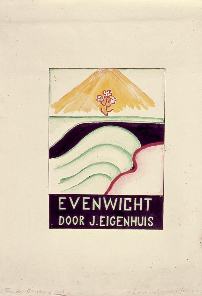Cover of Balance by J. Elgenhuis (1916) - Theo van Doesburg Tablo