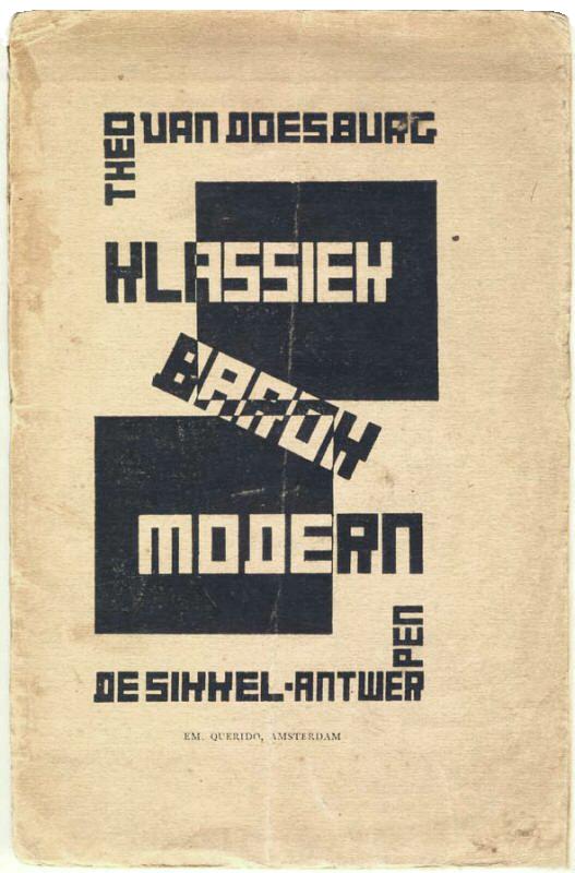 Cover of Classic, Modern, Baroque (1920) – Theo van Doesburg Tablo