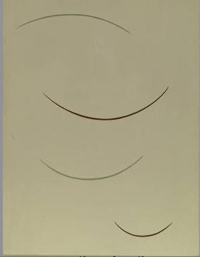 Curving Function (Greenish Brown) (1938) – Georges Vantongerloo Tablo