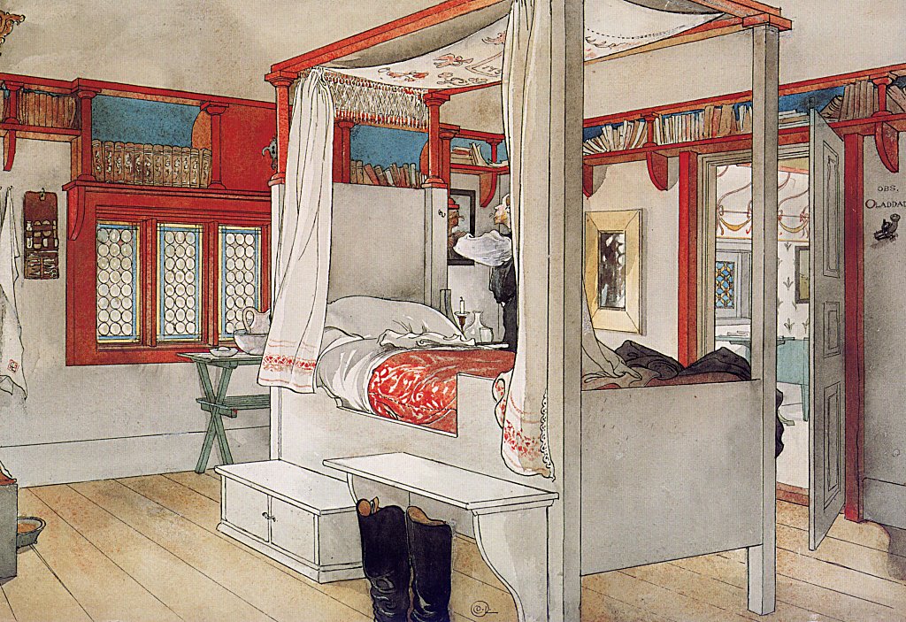 Daddy’s Room (1895) – Carl Larsson Tablo