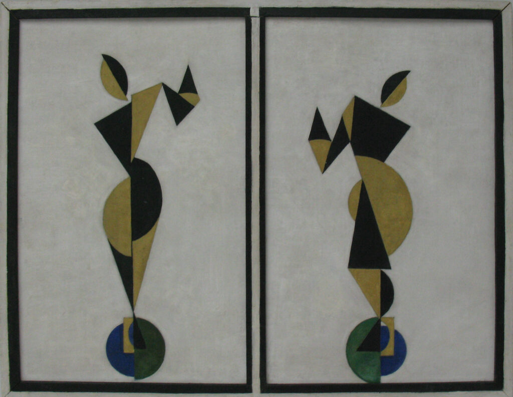 Dancers (1916) - Theo van Doesburg Tablo