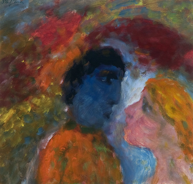 De dichter en zijn muze (1956) – Eugène Brands Tablo
