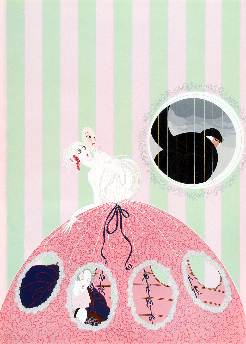 Deception - Erté Tablo kanvas tablo