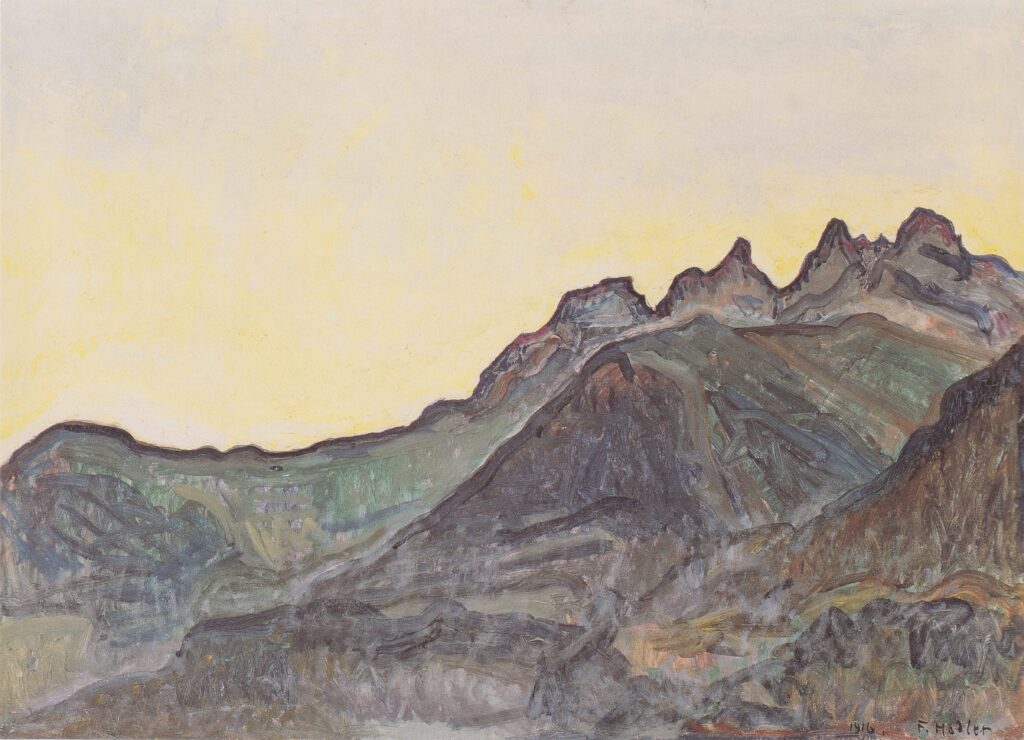 Dents du Midi (1916) - Ferdinand Hodler Tablo