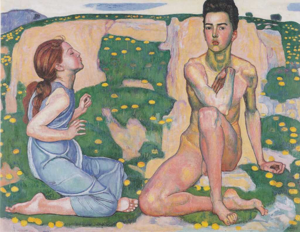 Der Frühling (1901) - Ferdinand Hodler Tablo