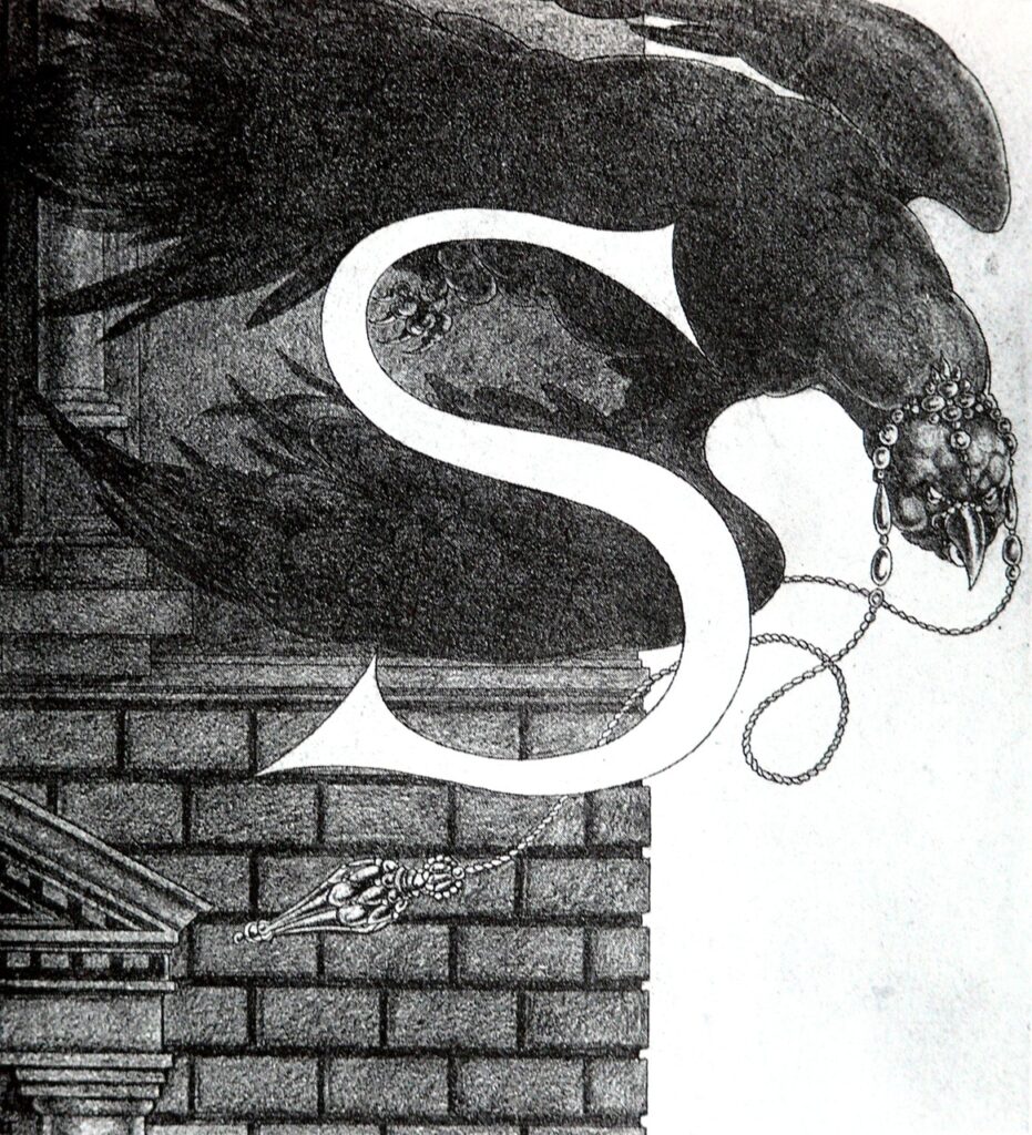 Design of Initial S – Aubrey Beardsley Tablo