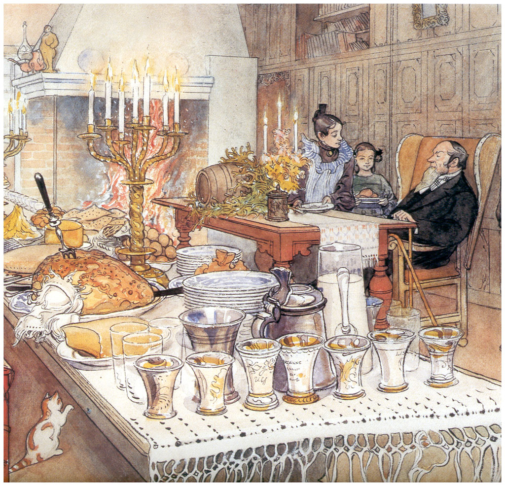 Detail Of Christmas Eve (1906) – Carl Larsson Tablo