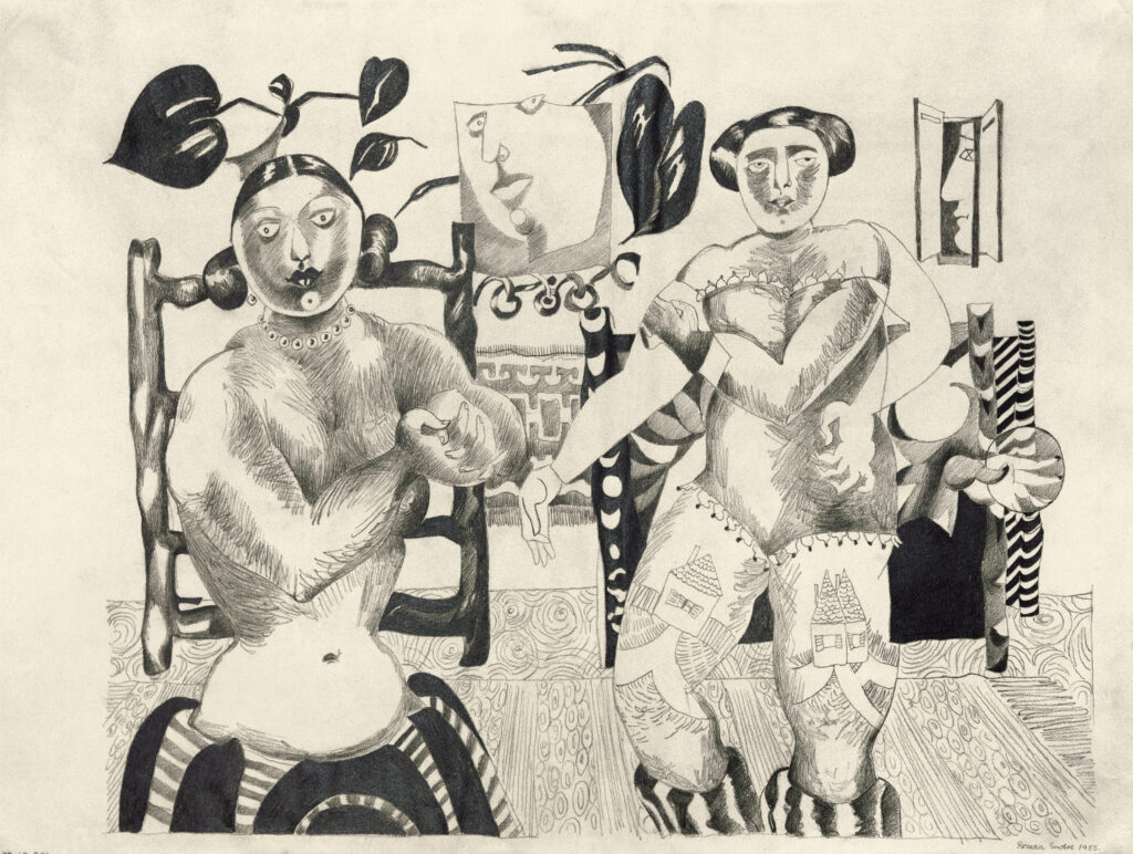 Deux prostituées (1955) - Endre Rozsda Tablo
