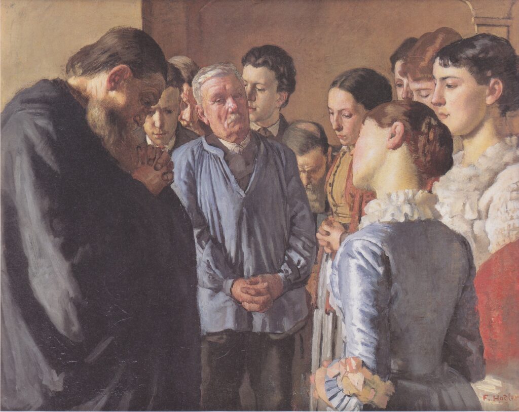 Devotion (1882) - Ferdinand Hodler Tablo