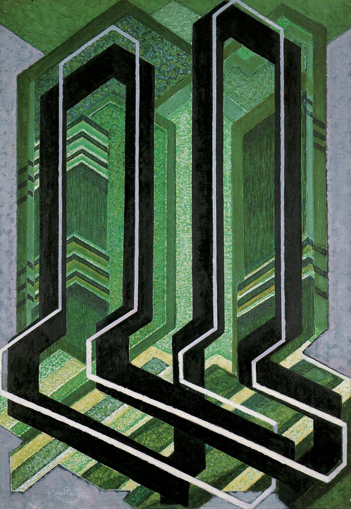 Diagonal Planes (1925) - Frantisek Kupka Tablo