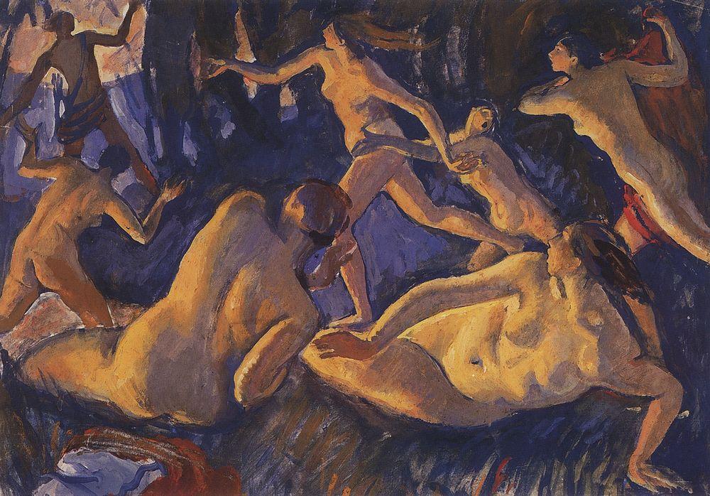 Diana and Actaeon (1916) – Zinaida Serebriakova Tablo