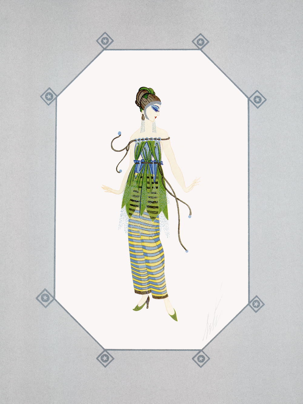 Dinarade - Erté Tablo kanvas tablo