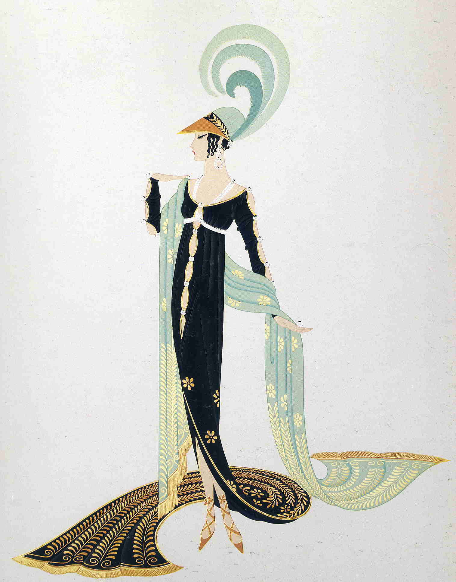 Directoire - Erté Tablo kanvas tablo