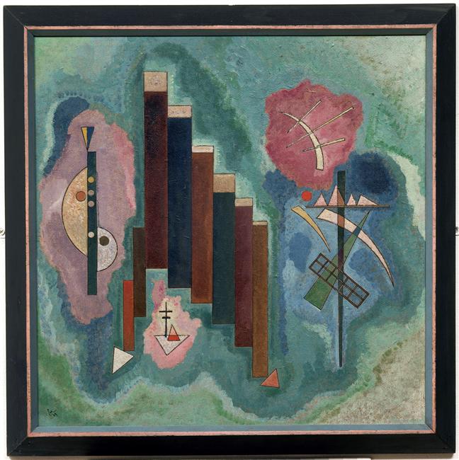 Downwards (1929) – Wassily Kandinsky Tablo