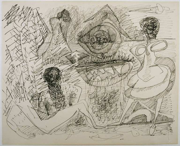 Drawing [D88] (1948) – Morris Louis Tablo