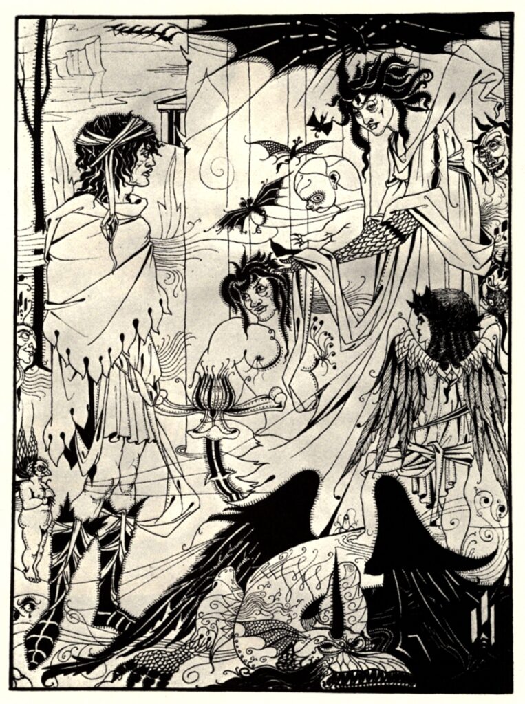 Dreams (1894) - Aubrey Beardsley Tablo