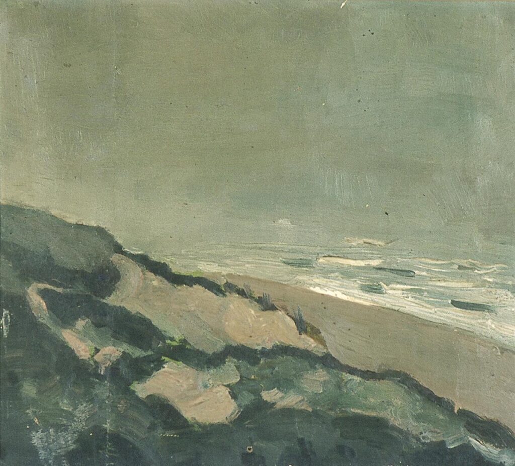 Dunes and sea (1912) - Theo van Doesburg Tablo