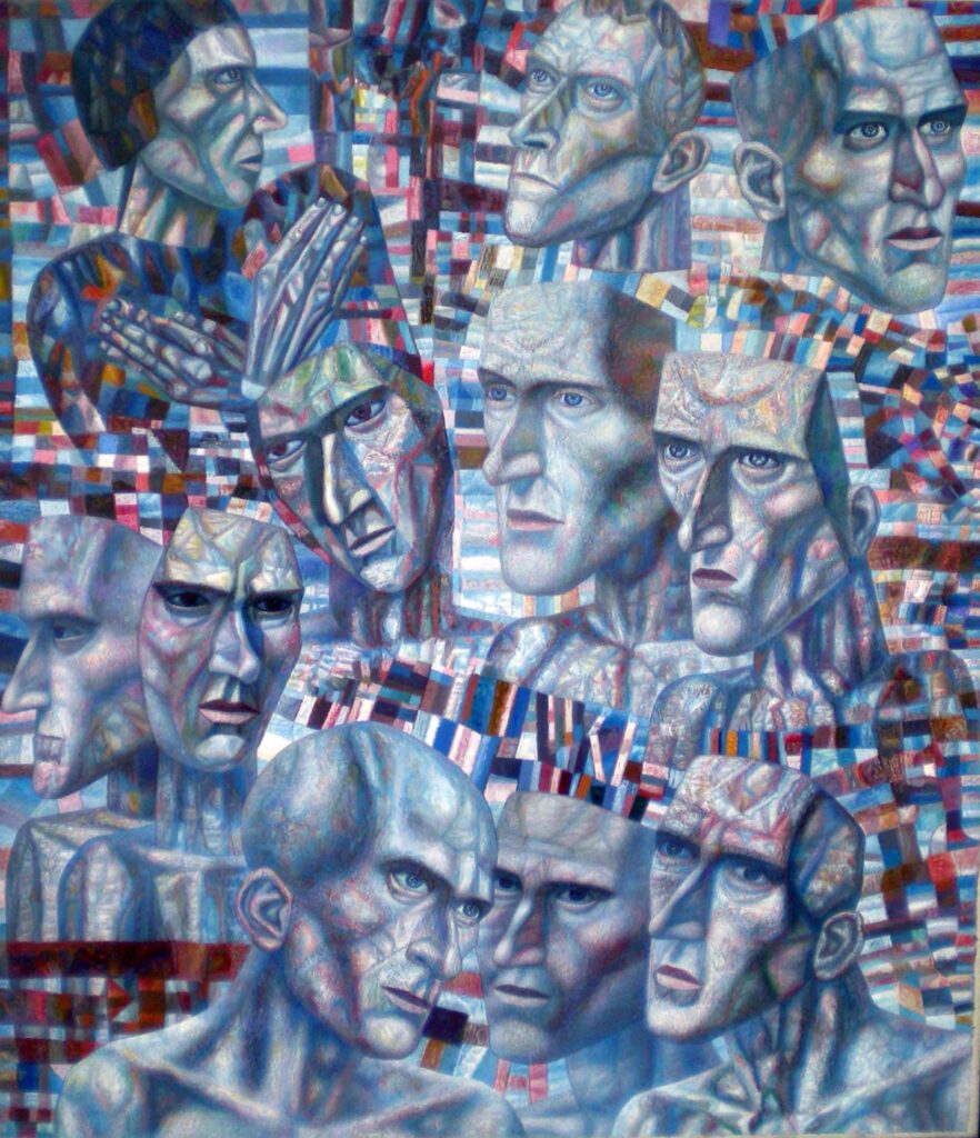 Eleven Heads (1934) - Pavel Filonov Tablo