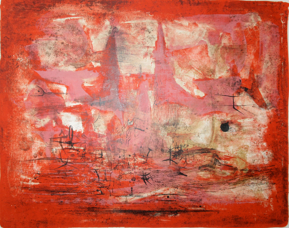 Embrasement (1954) – Zao Wou-Ki Tablo