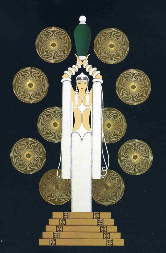 Emerald Vase - Erté Tablo