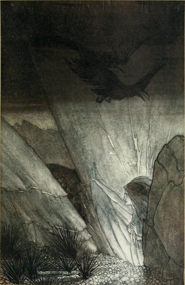 Erda bids thee beware – Arthur Rackham Tablo