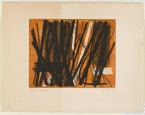 Etching #5 (1953) – Hans Hartung Tablo