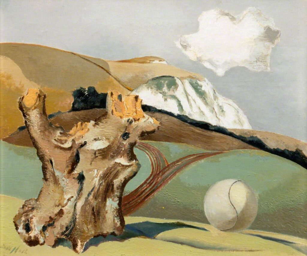 Event on the Downs (1934) - Paul Nash Tablo