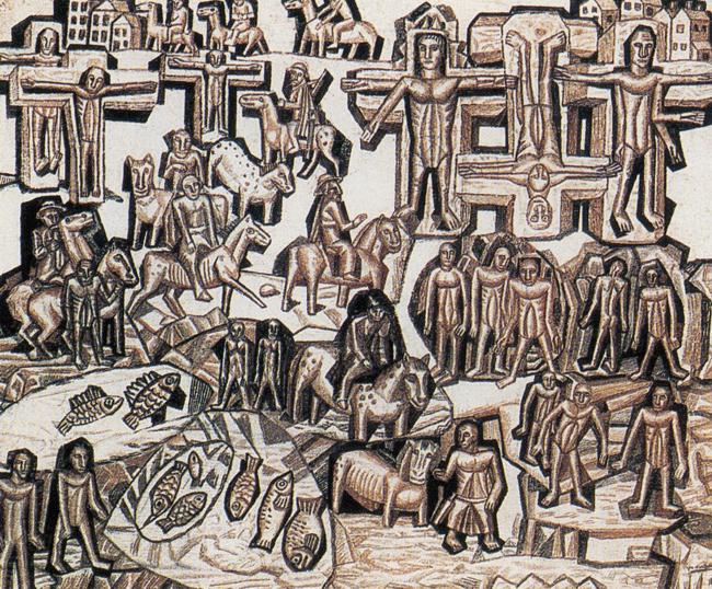 Execution (After 1905) (1913) – Pavel Filonov Tablo