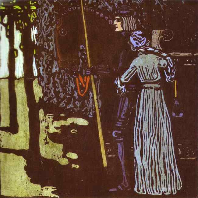 Farewell (1903) – Wassily Kandinsky Tablo