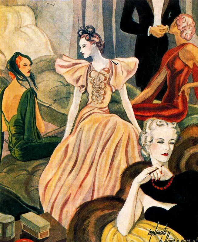 Fashion Illustration (1935) – Carlos Sáenz de Tejada Tablo