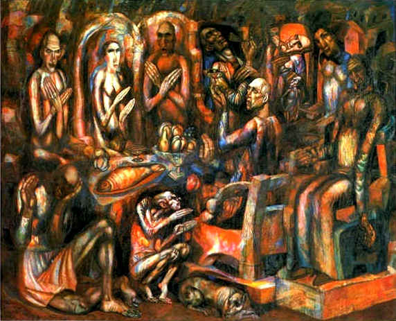 Feast of Kings (1913) – Pavel Filonov Tablo