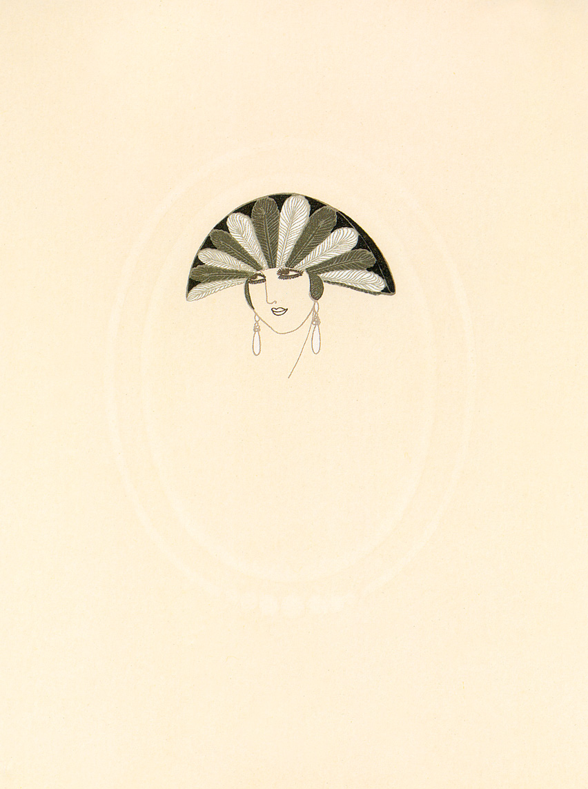 Feathers - Erté Tablo kanvas tablo