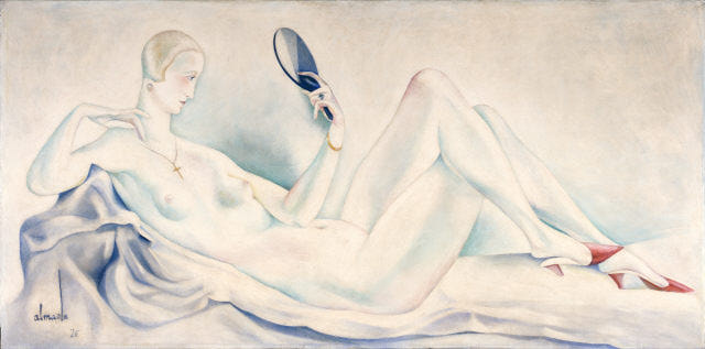 Female nude (for the decoration of Bristol club) (1926) – José de Almada Negreiros Tablo