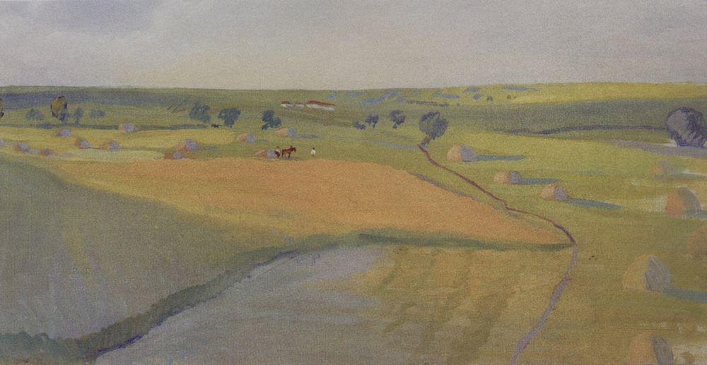 Fields. Neskuchnoye (1910) – Zinaida Serebriakova Tablo