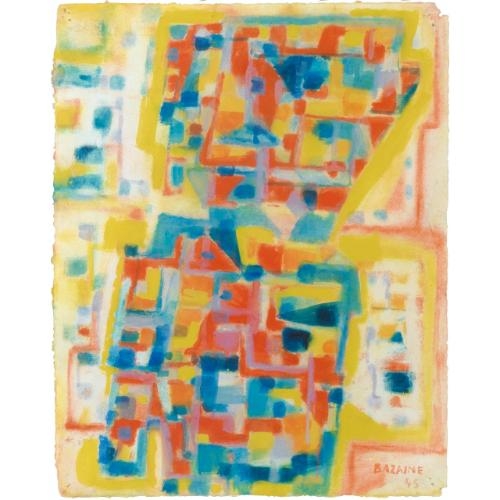 Figure sur fond d’arbre (1945) – Jean René Bazaine Tablo