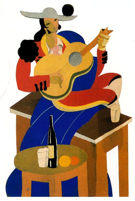 Figurine for Ravel’s Bolero Antonia Merce, La Argentina (1930) – Carlos Sáenz de Tejada Tablo