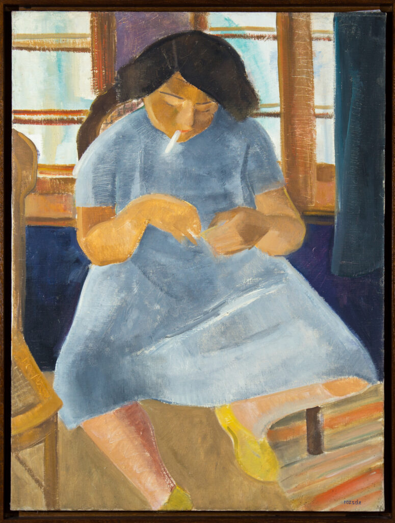 Fille à la cigarette (1933) - Endre Rozsda Tablo