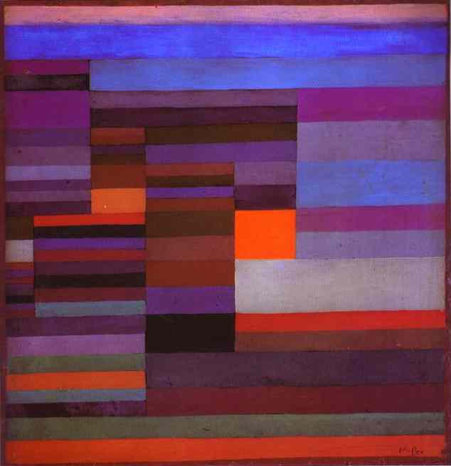 Fire evening (1929) – Paul Klee Tablo